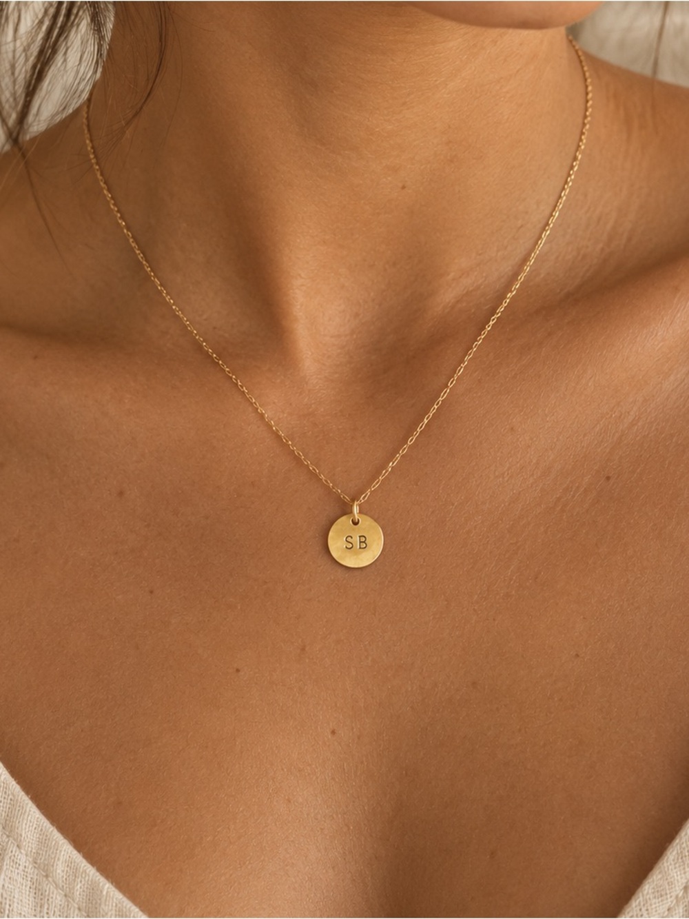 Custom Stamped Coin Pendant - Large | Made to Order